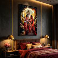 Tenture murale LED lumineuse porcelaine cristal ornée strass, motif zèbre tendance pour déco intérieure maison moderne