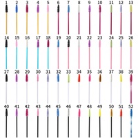 Brosses à cils jetables en nylon en gros avec manche en plastique pour extensions de cils et application de maquillage