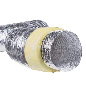 Tuyau d'expansion flexible isolé, double couche, en fibre de verre épaissie, ignifuge et résistant aux hautes températures, ODM/OEM - Product Image 3