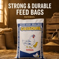 Sacs en PP tissé laminés pour farine de riz et aliments pour animaux, 25 kg et 50 kg, résistants à l'humidité et à la poussière, avec logo personnalisé, OEM, vente en gros