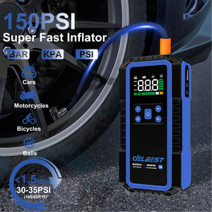 Démarreur de Voiture Haute Capacité avec Gonfleur de Pneu 32000 mAh 13,0 L Essence et 13 L Diesel Taille de l'Appareil Principal 110x55x220 mm - Product Image 5