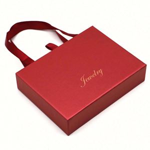 Vente chaude Nouvelle Couleur Unie Tiroir Type Bijoux Main Papier Boîte Simple Collier Anneau Bijoux Ensemble Emballage Boîte Cadeau De Vacances - Product Image 1