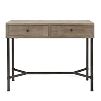 Table console élégante Boho-Chic de haute qualité petit mobilier moderne avec bois et fer forgé pour salon ou hôtel