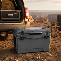 Glacière rotomoulée 50QT robuste avec logo personnalisé, portable et isolée, pour le camping, la pêche et les activités de plein air