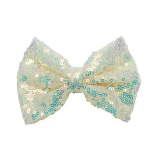 Barrettes à nœuds miniatures de 5 pouces avec paillettes, 15 couleurs, faites à la main, pour enfants, pinces à cheveux pour filles, accessoires de coiffure pour fêtes et DIY - Product Image 3