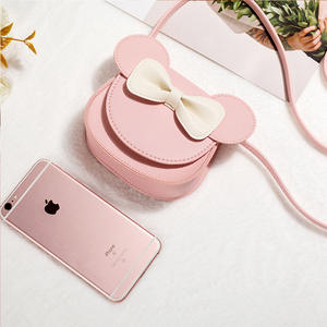 กระเป๋าสะพายข้างเด็กสไตล์เกาหลีสุดฮิตสำหรับฤดูร้อน ลายการ์ตูนน่ารัก พร้อมโบว์ กระเป๋าใส่เหรียญเด็กผู้หญิง <span class=keywords><strong>หนัง</strong></span> PU กันน้ำ - Product Image 5