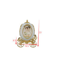 Bingkai Foto Kereta Cinderella Dapat Diputar, Pajangan Multi Foto, Bingkai Foto Kenang-kenangan Bayi, Dekorasi Meja Rumah, Grosir