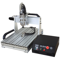 China Mini 3 Axis CNC 6040 Hobby Desktop CNC Router Graveur Machine voor Hout Acryl Messing Aluminium Carving Frezen