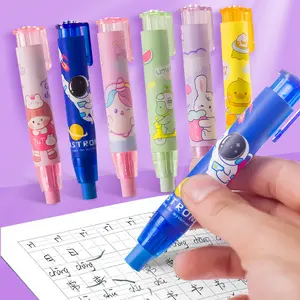 Borrador Push to Use Eraser Creative Cartoon Special Learning Supplies para estudiantes de escuela primaria Cute Pattern School Gift Reward