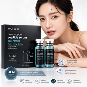Blue copper peptide <b>serum</b> Hydrating firming <b>face</b> <b>serum</b> Repairing <b>serum</b> 10ml OEM ODM custom <b>serum</b> - Product Image 1