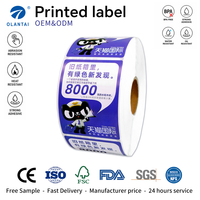 Étiquettes personnalisées pour cartons, résistantes à l'eau, autocollantes, impression couleur transparente pour l'emballage en entrepôt