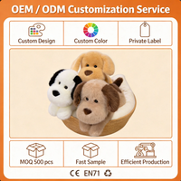 Boneka Anjing Lucu Mainan Anjing Lembut untuk Anak Perempuan Bantal Pelukan Tidur Hadiah