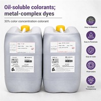 Colorant à base d'huile haute concentration, teinture complexe métallique, force de couleur 30%, conditionnement en fût de 1 kg pour une large application