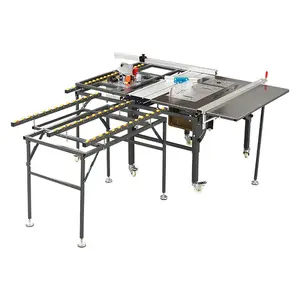 multifunction al- in-one new design sliding table saw with 4 reserved holes