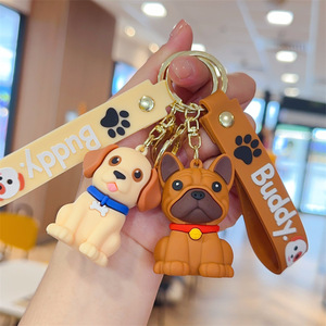 Llaveros de Peluche de Animales Lindos en 3D de PVC al por Mayor, Duraderos, Ecológicos, Bulldog, Corgi, Shiba Inu, Perro Teddy, Colgantes para Bolsos y Coches - Product Image 4