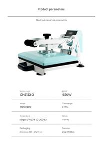 Presse à chaud grand format 16x24 à ouverture automatique pour l'impression en gros de t-shirts, haute productivité - Product Image 3