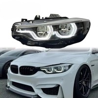 Phares de voiture pour BMW Série 4 F32 2014-2020, modèles de phares Spoon, système de phares DRL tricolores.