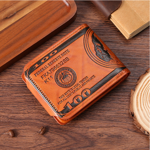 Portefeuille Homme Moderne en Cuir Fin, Multi-cartes, Porte-monnaie, Billeteras Para Hombre, Polyester US100, Portefeuille Court en PU, Cent Dollars - Product Image 4