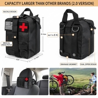 Kit de survie personnalisé avec logo OEM, vente en gros, kit de premiers soins, ensemble d'outils d'urgence pour le camping en plein air, les voyages en voiture