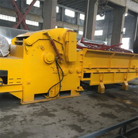 Broyeur à bois industriel complet, fonctionnement stable, broyeur de déchets de bois pour la production de biocarburant, recyclage des déchets de bois