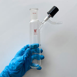 Frasco Schlenk <span class=keywords><strong>de</strong></span> vidrio borosilicato Suministros <span class=keywords><strong>de</strong></span> <span class=keywords><strong>laboratorio</strong></span> Aparato <span class=keywords><strong>de</strong></span> extracción Soxhlet con válvula <span class=keywords><strong>de</strong></span> alto vacío - Product Image 3
