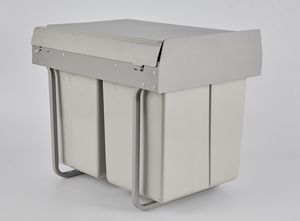 Armoire de cuisine <span class=keywords><strong>double</strong></span> <span class=keywords><strong>poubelle</strong></span> 18L * 2 fermeture douce <span class=keywords><strong>poubelle</strong></span> <span class=keywords><strong>coulissante</strong></span> <span class=keywords><strong>poubelle</strong></span> intégrée - Product Image 4