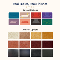 Table de poker professionnelle de luxe YM de 84 pouces, de haute qualité, avec pieds pliables en métal, pour les soirées poker à domicile et les jeux de hasard