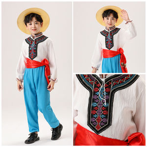 Bélgica Niños Niñas Vestido de fiesta tradicional Rendimiento Traje tradicional para niños - Product Image 3