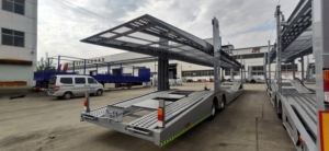 Precio barato <span class=keywords><strong>Plataforma</strong></span> de dos ejes Elevación hidráulica 8 Remolques portadores de automóviles para la venta - Product Image 5