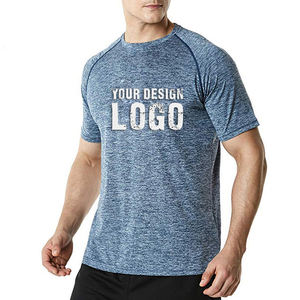 T-shirts de sport pour hommes à séchage rapide et respirants, de haute qualité, coupe ajustée, pour la course à pied et le fitness - Product Image 1