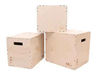 Fabrik direkt Premium-Qualität Fitness-Übung 3 in 1 Übung Plyobox Holz Sprung box Plyo Box