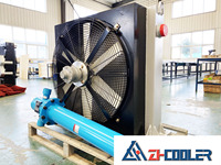 Postenfriador de aire comprimido opcional de 185 CFM, 250 CFM, 400 CFM, Postenfriador de aire comprimido para chorro de arena, Intercambiador de calor