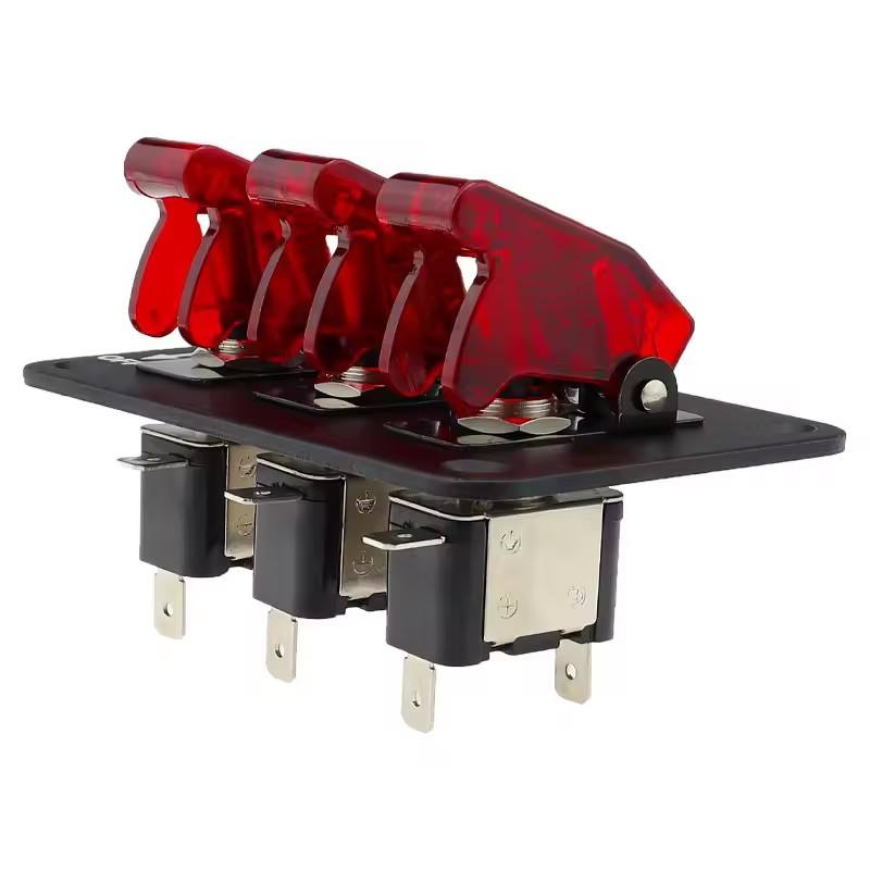 ASW-07D three position toggle switch Red Cover Combination Panel ...