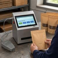 Máquina de Codificación de Escritorio para Marcar el Número de Lote y la Fecha de Caducidad en Cajas de Papel