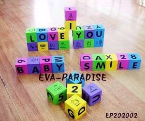 Cubes de construction en mousse EVA colorés avec lettres et chiffres pour enfants, jouets éducatifs - Product Image 3