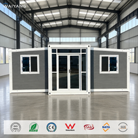 Grande maison préfabriquée en conteneur extensible de 20 pieds, 40 pieds, 30 pieds, villa de luxe préfabriquée avec 2, 3 ou 4 chambres, maison portable, casa contenedor