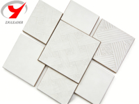 Plaques de plafond en PVC imperméables 600x600 pour faux plafond de cuisine et salle de bain