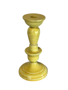 Bougeoir jaune en fer pour décoration de maison, support de Table, 10 pièces, meilleure vente - Product Image 3