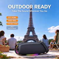Enceinte de fête 1 Connect 99 RGB avec lumières, étanche IPX7, 12h d'autonomie, basses profondes 60W, idéale pour la plage et les fêtes aquatiques