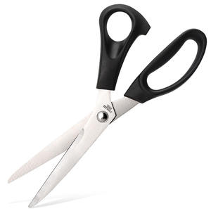 Ciseaux de tailleur en acier inoxydable en gros, 11 cm, en forme de V, pour la découpe de vêtements, poignées rouge, bleue, noire, fabriqués à Yangjiang - Product Image 5