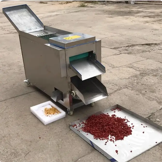 Heißer Verkauf Dry Chilli Seed Remover Maschine Pfeffer Chili Seed Schneid-und Saatgut abscheider Maschine