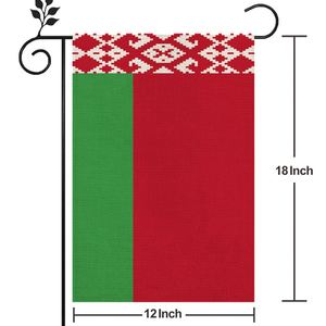 Drapeau de la Biélorussie, extérieur, <span class=keywords><strong>en</strong></span> lin de haute qualité, 12*18 pouces, plus de styles pour vous de choisir - Product Image 2