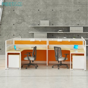 Custom Modern 2 8 Person Cubicle Privacy Screen Desk Factory OEM <b>Office</b> Furniture Top Workstation <b>Table</b> Modular Building Packing - Product Image 4