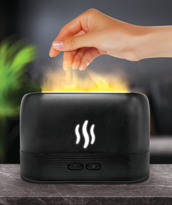 Diffuseur d'arômes, humidificateur d'air, diffuseur ultrasonique à brume froide, nébuliseur, lampe à huile essentielle LED, diffuseur à effet flamme - Product Image 2