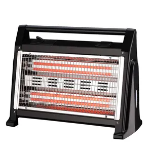 Electric quartz heater 4 quartz tubes elements With safety tip-over swict turbo fan and humidifier for chose