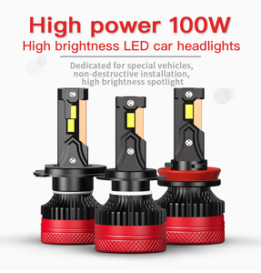 10000LM 초강력 N12 <span class=keywords><strong>12V</strong></span> 100W 6500K IP-68 방수 항공 알루미늄 LED 헤드라이트 전구-H4/H7 범용 변환 키트 - Product Image 4