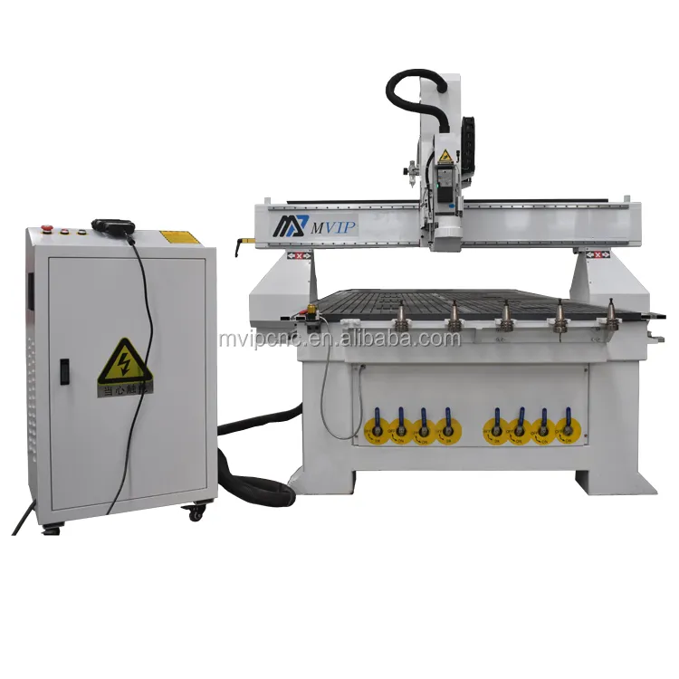 4 * 8ft Cnc Router Houtbewerking Machine 4 As 1325 Atc Cnc Hout Router Voor Mdf Snijden Houten Meubelen Deur Maken