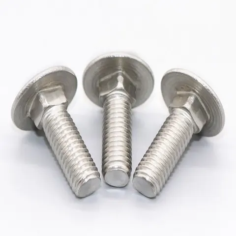 304 Aço Inoxidável ANSI/ASME B18.5-2008 Americano Grande Rodada Meia Cabeça Carriage Bolt Square Neck Screw Fastener Fabricante