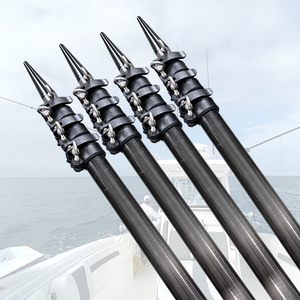 Canna da Pesca Outrigger in Carbonio ad Alta Resistenza da 15ft, 18ft, 20ft, 22ft, Leggera per la Pesca in Mare da Barca - Product Image 1