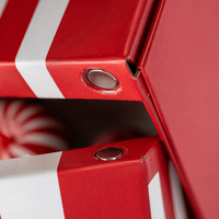 Boîte cadeau personnalisée pour bonbons de Noël et aliments pour bébés, avec logo, pelliculage mat, gaufrage, doublure en éponge, boîtes rigides pour l'emballage en gros de confiseries